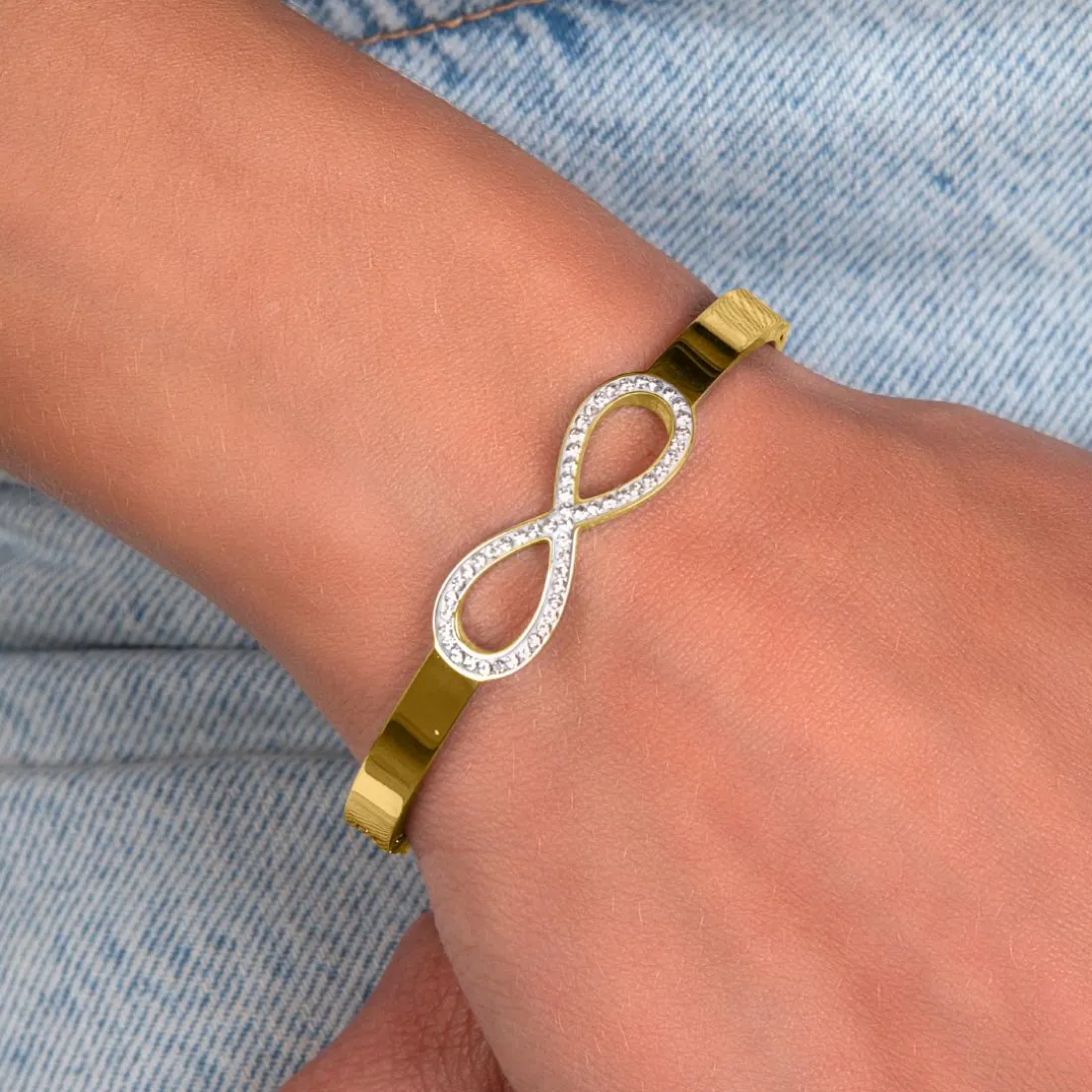 Jonc Femme So Charm - B2215-DORE - Bracelet Mode Doré