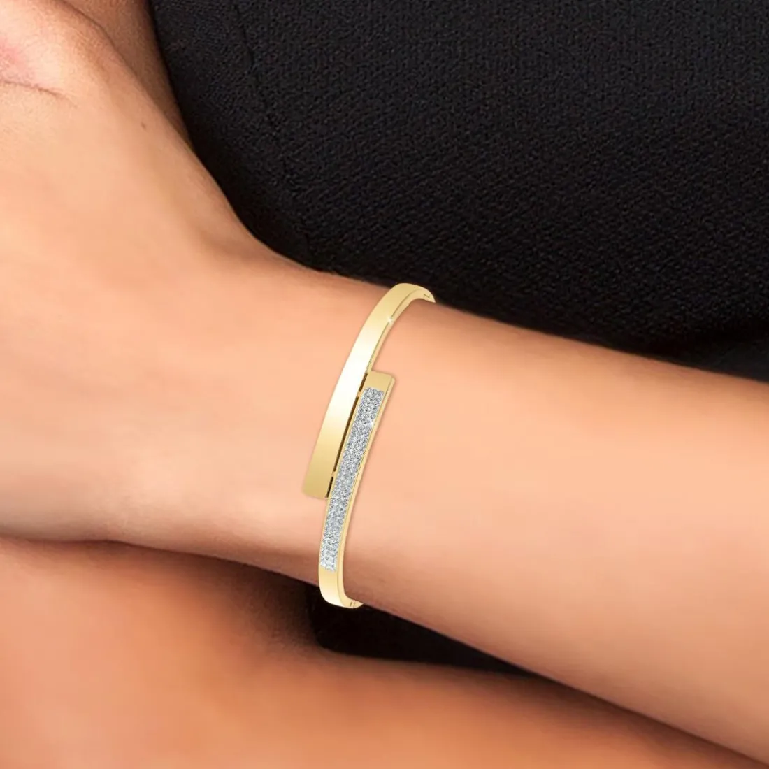 Jonc Femme So Charm - B2532-DORE - Bracelet Mode Doré