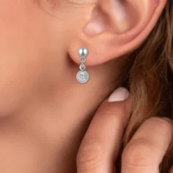 Pendantes So Charm - BD4184-ARGENT-DIAMANT - Boucles D'Oreilles Argentées