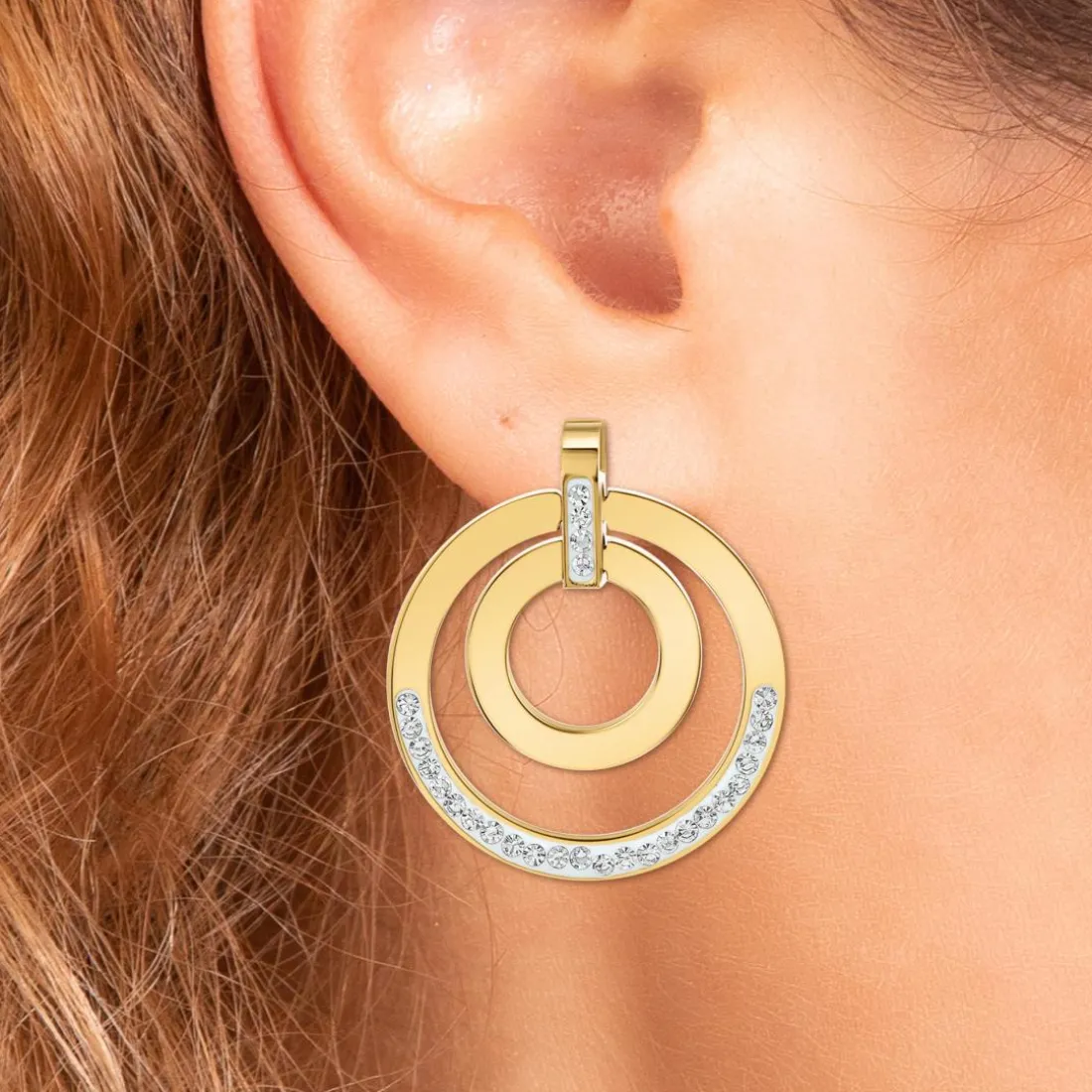 Pendantes So Charm - B3340-DORE - Boucles D'Oreilles Dorées