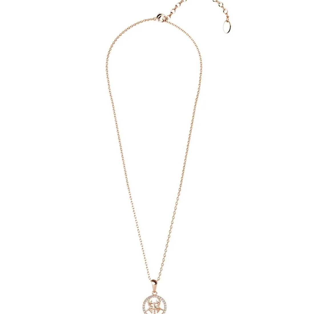 Pendentif Zodiaque Cancer Or Rose