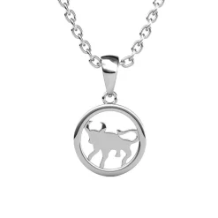 Pendentif Zodiaque Taureau Argenté
