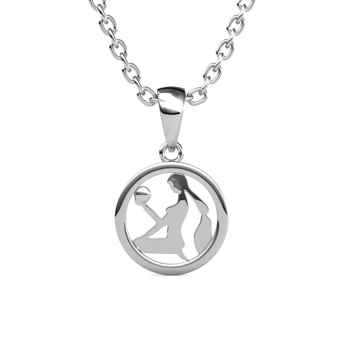 Pendentif Zodiaque Vierge Argenté