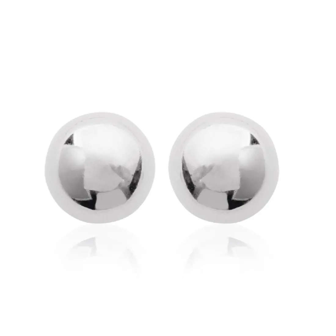 Puces argent Femme rhodié boules - W0Y403Y6